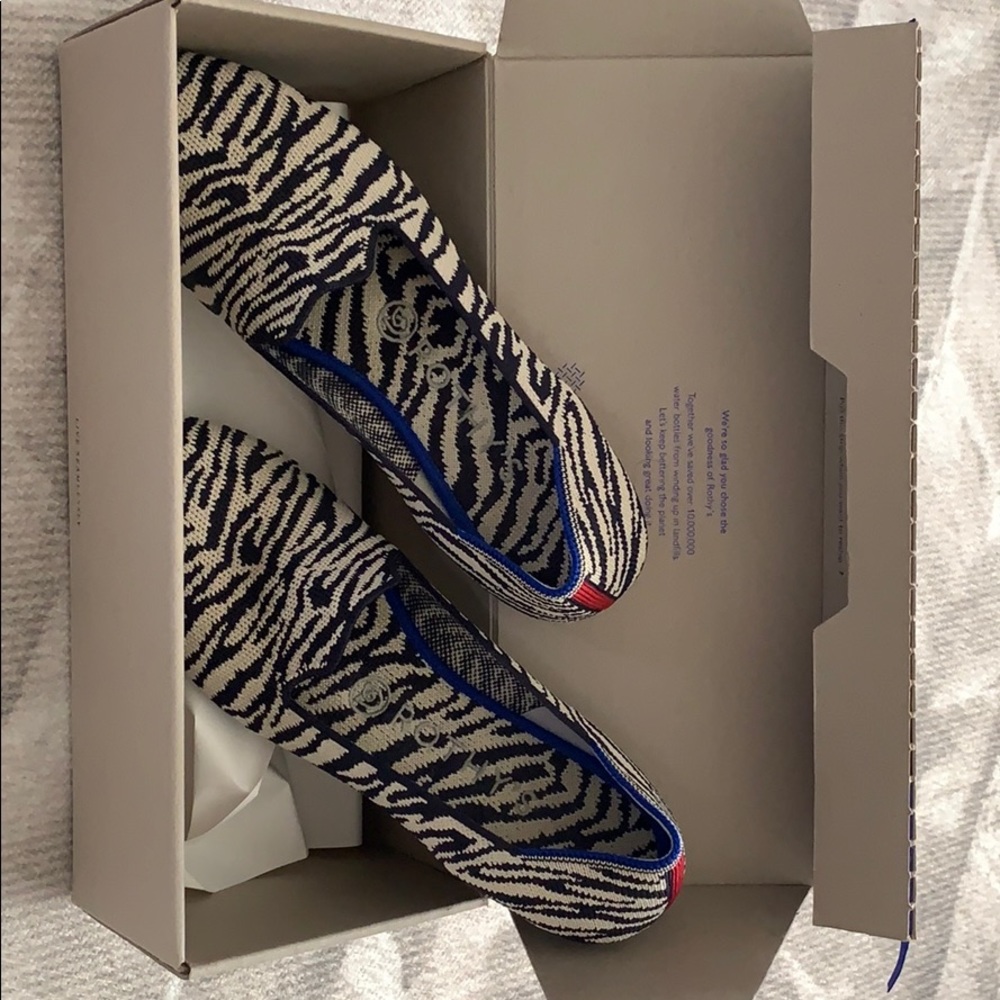 Rothy’s zebra print loafer size 8